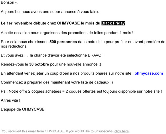 Re: -une surprise pour vous 