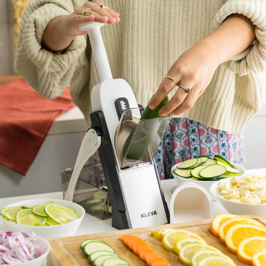 Kleva Safety Slicer™️ One-Push XL Vegetable Slicer Buy 1 GET 1 FREE – Kleva  Range - Everyday Innovations