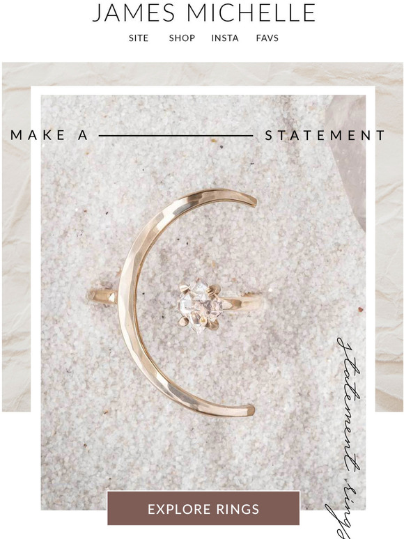 James Michelle Jewelry 3 Rings That Are Sure to Make a Statement! Milled