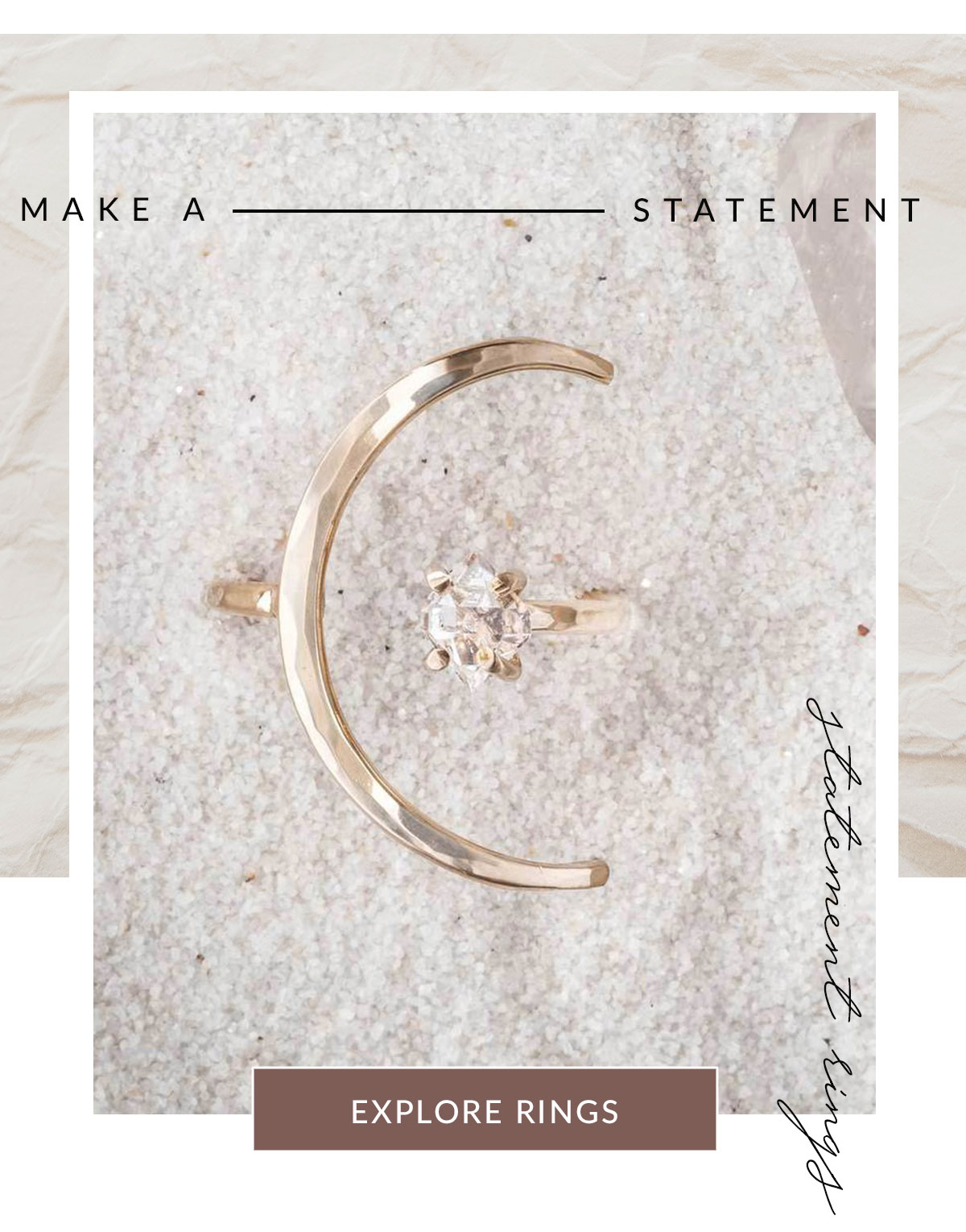 James Michelle Jewelry 3 Rings That Are Sure to Make a Statement! Milled