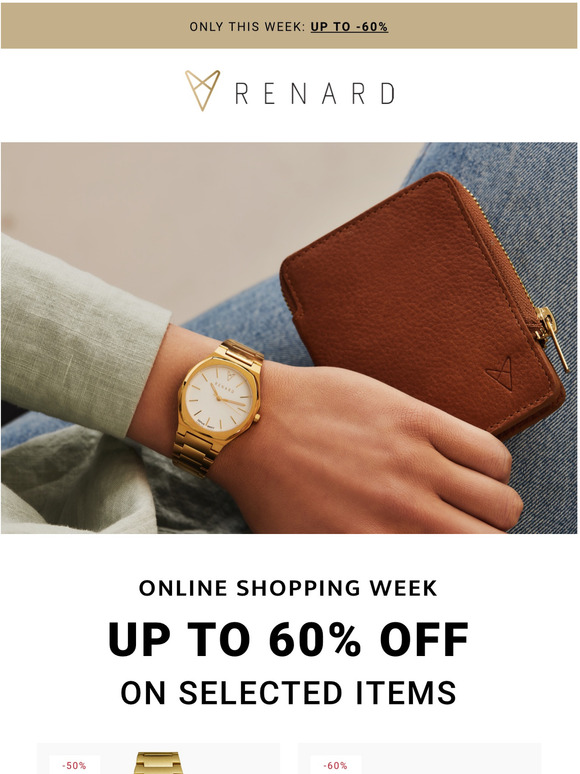 Don't miss out: up to 60% off