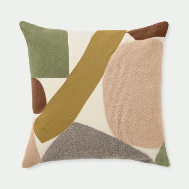 Isola Embroidered Cotton Cushion