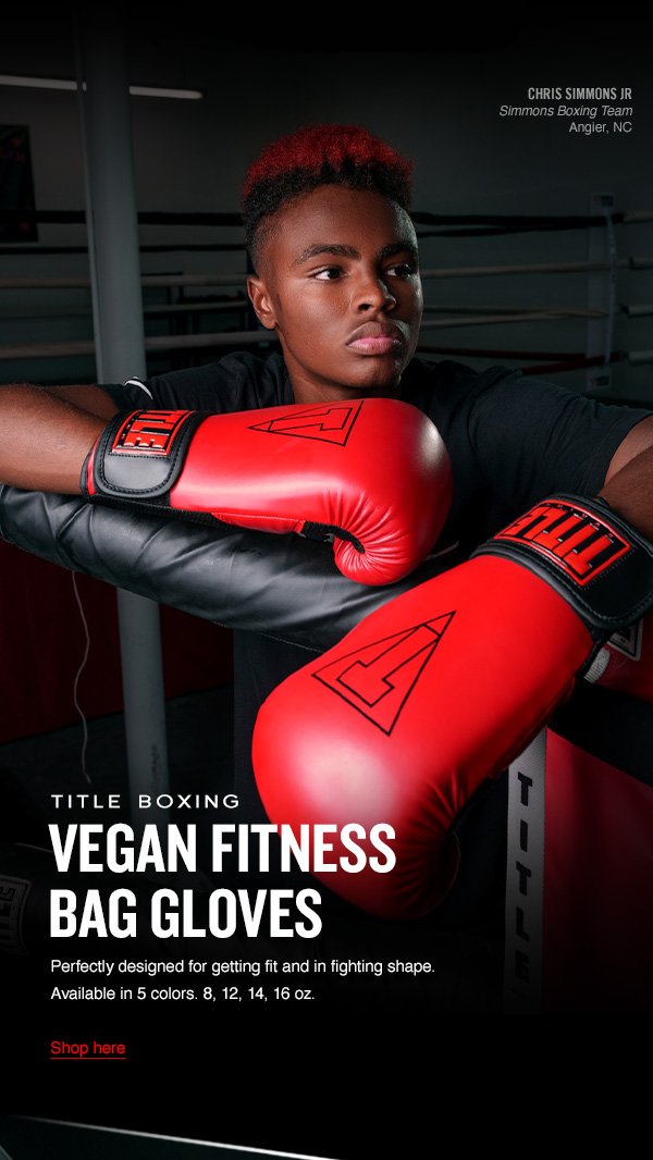 TITLE Boxing Vegan Fitness Bag Gloves 