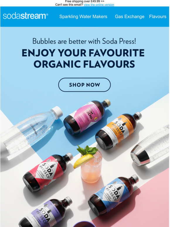 Sodastream (UK) Add Flavours to your Bubbles! Milled
