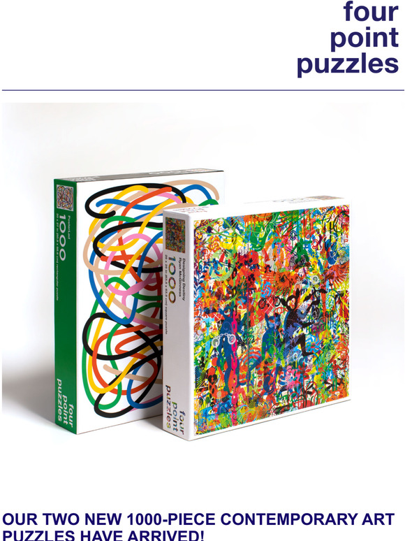 Four Point Puzzles: Our Two New Contemporary Art Puzzles Are Here! | Milled