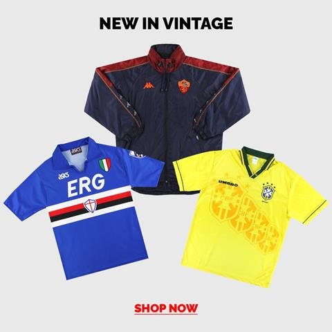 New In Vintage Football Shirts