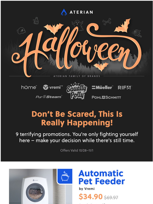 Halloween Deals Have Arrived, You Can Run, But You Can't Hide