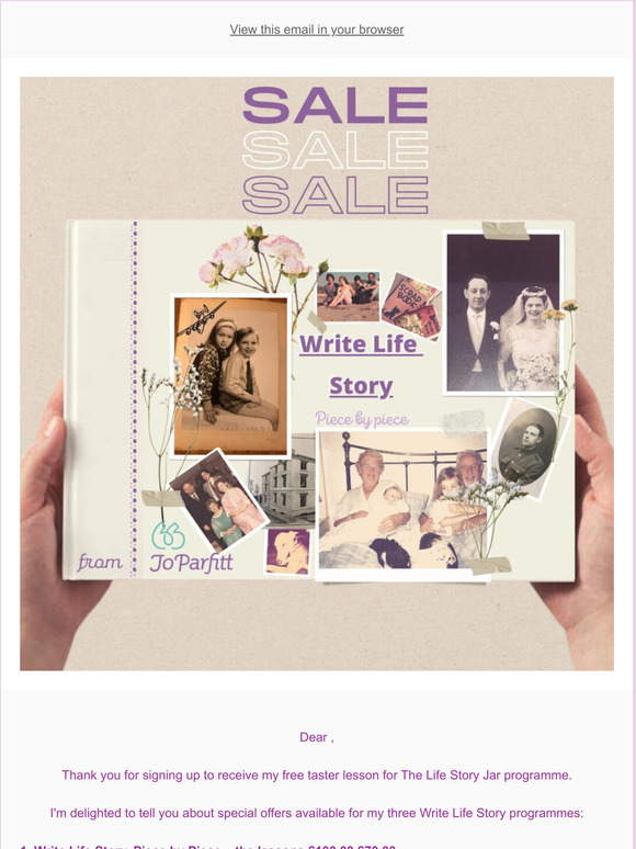 Write Life Story Taster Lesson