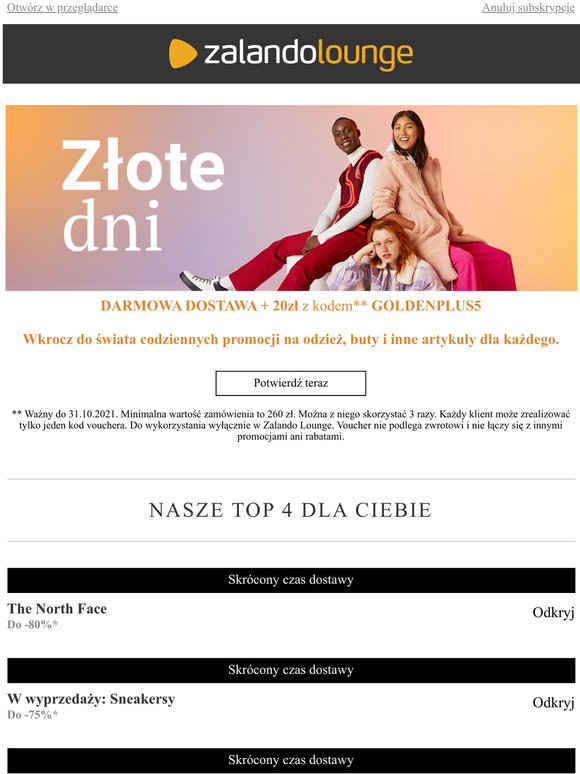 zalando lounge the north face