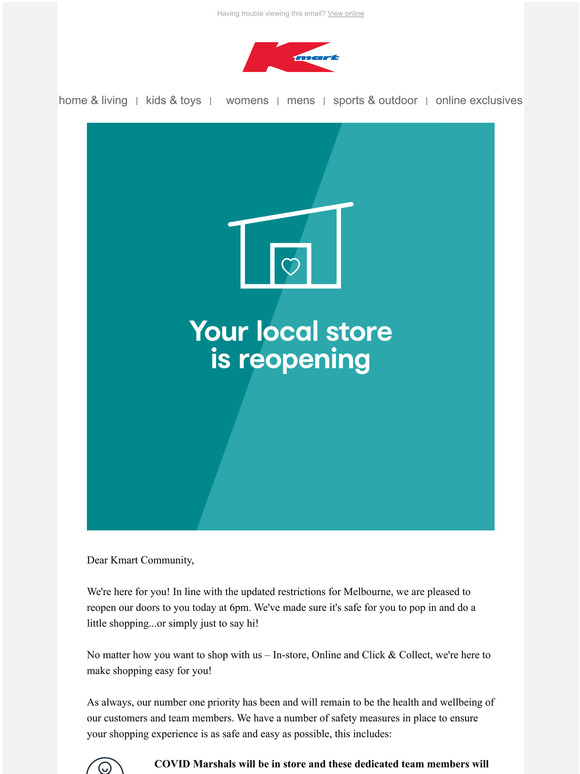 Kmart Australia Your local Kmart opens tonight Milled