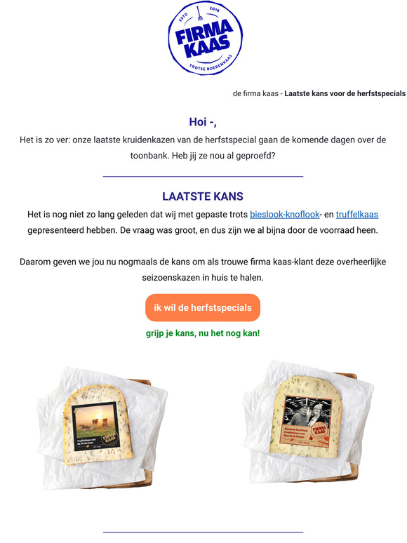 Het is zo ver: de laatste dagen van de herfstspecials