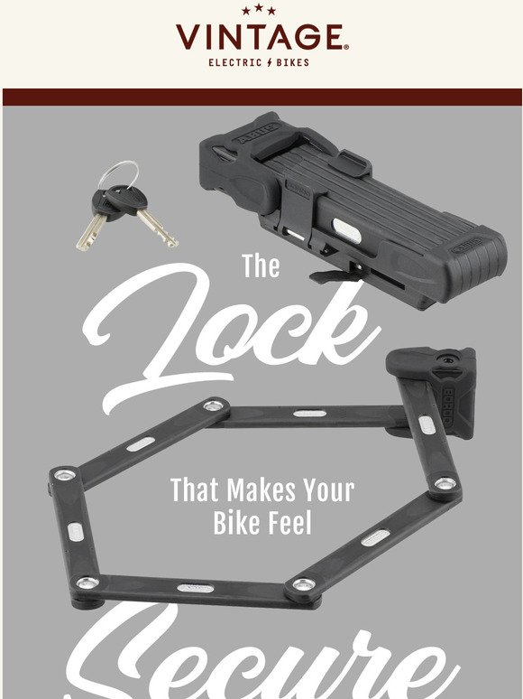 Keep your bike secure with this lock 