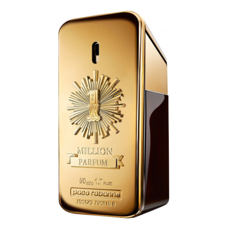 Ontdek 1 Million Parfum van Paco Rabanne! Een bloemige lederachtige geur met de kracht van de zon. Met 1 Million Parfum van Paco Rabanne ben je overdadig, met stijl. Een herengeur die net dat tikkeltje te veel is of misschien zelf veel te veel. Durf de grenzen van het aanvaarbare op te zoeken dankzij 1 Million Parfum van Paco Rabanne. Een zoutachtige ledergeur met de kracht van de zon voor een warm gevoel op de huid. Een glanzende flacon, goud op goud. Een herengeur voor zij die van verandering houden. Voor zij die altijd kiezen voor extravagantie. Betoverende tuberoos met zoutachtige neigingen. Een sensuele ledergeur met toetsen van warme dennenboom. Een verticale zon met de warmte van amber op je zongekuste huid. Lederen weelde: zonnig-lederakkoord met warme noten van dennenboom.
