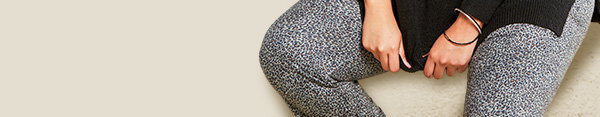 Cheetah Pattern Scuba Suede Pull-On Pant