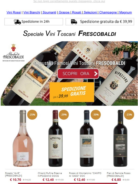 Negoziodelvino - Toscana FRESCOBALDI, ORNELLAIA & LUCE DELLA VITE