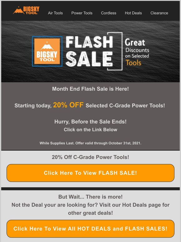  MONTH END Flash Sale is Here!
