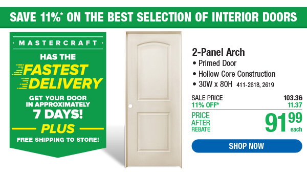 2-Panel Arch Door