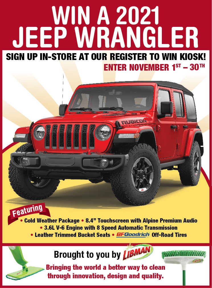 November Vehicle Giveaway