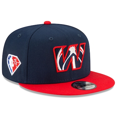 Men's New Era Navy/Red Washington Wizards 2021 NBA Draft On-Stage 9FIFTY Snapback Adjustable Hat