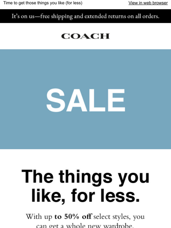 Coach Now *THIS* Is A Sale (New Styles Just Added!) Milled