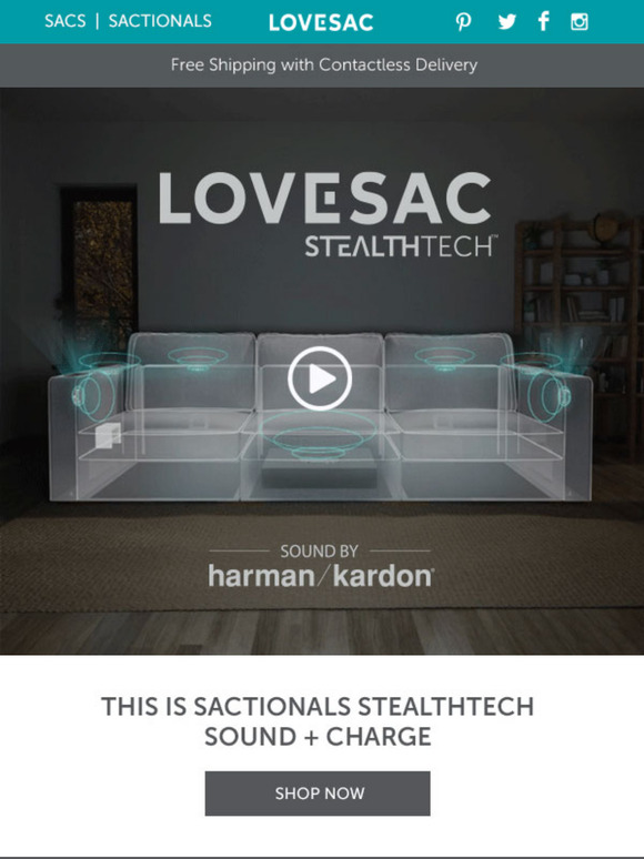 LoveSac Its Time to Experience Truly Immersive Surround Sound Milled