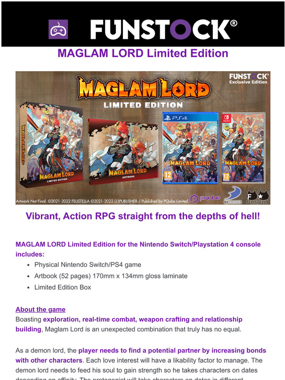 MAGLAM LORD Limited Edition! Vibrant, Action RPG straight from the depths of hell 
