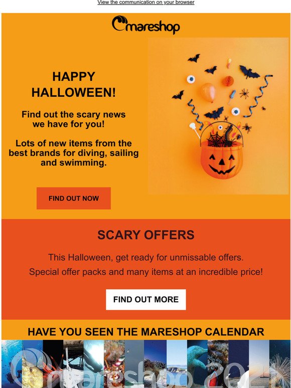 Scary news and offers with Mareshop