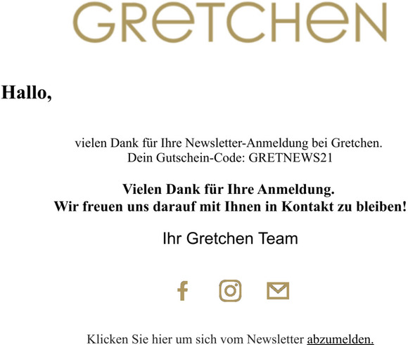 Vielen Dank fr Ihre Newsletter-Anmeldung
