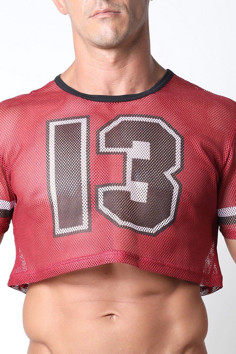 Black Crop Top Jersey Men - Cellblock 13 Crop Top