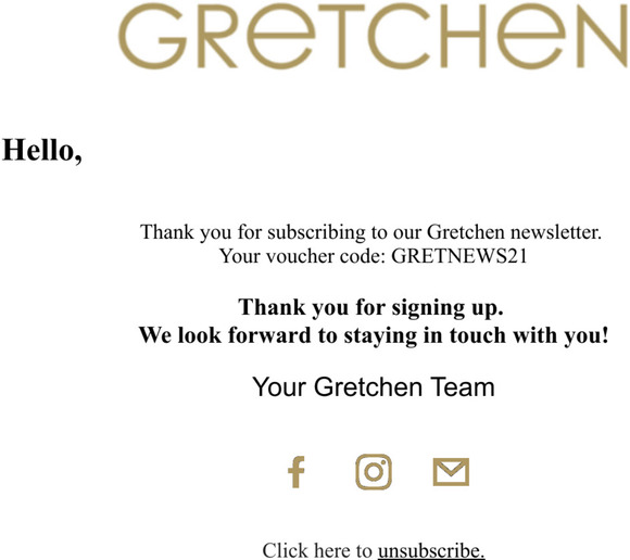Thank you for your newsletter registration