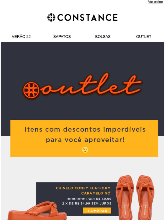 Outlet Costance: Fim de semana com at 60% Off