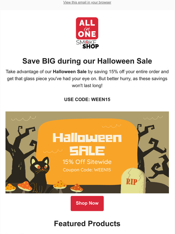 Halloween Sale - SAVE BIG!!!