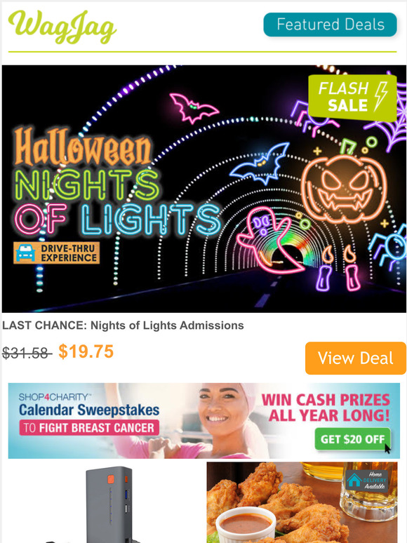 WagJag Only 2 Days Remain Halloween Nights of Lights Milled