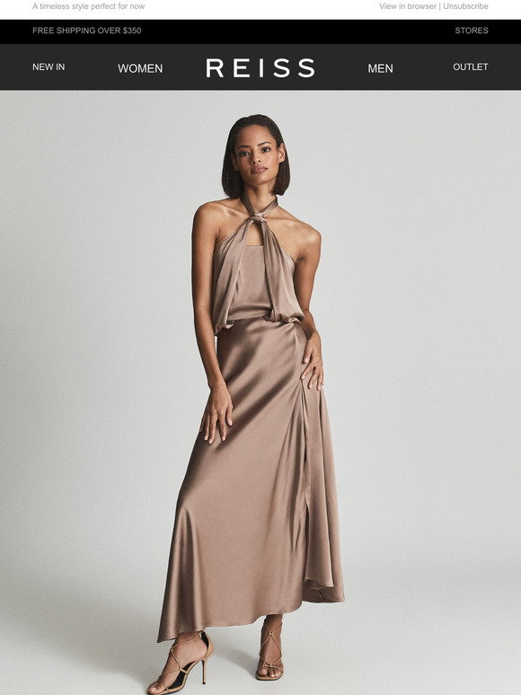 reiss lorena halter neck maxi dress Reiss: The halter maxi dress summer