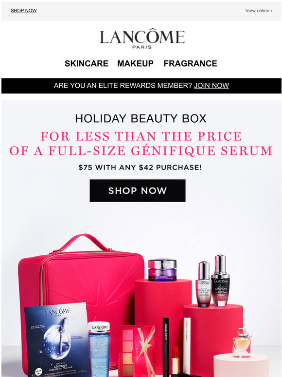 Lancôme US Our Holiday Beauty Box is Less Than a FullSize Gnifique