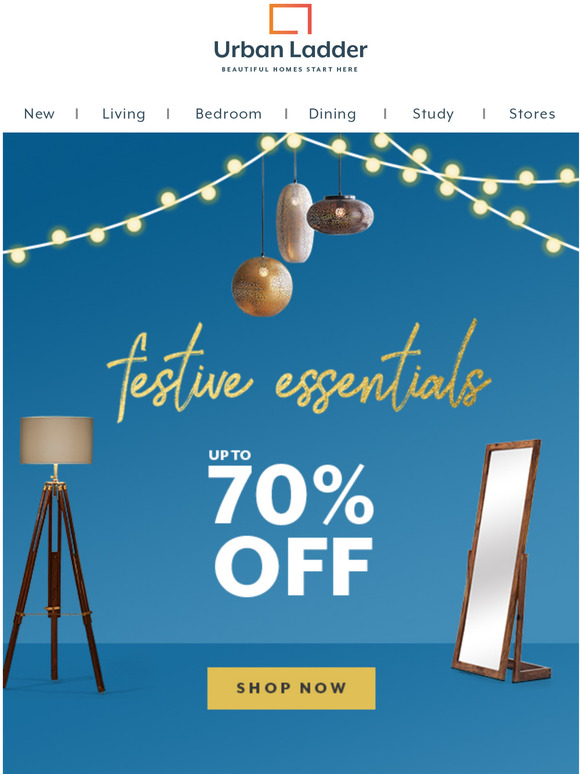 Upto 70% off on gorgeous Festive Home Essentials!