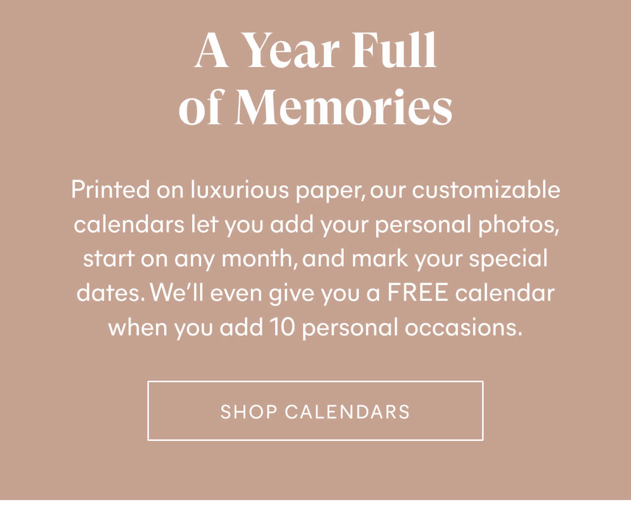Minted: Customizable calendars for the year ahead.  Milled