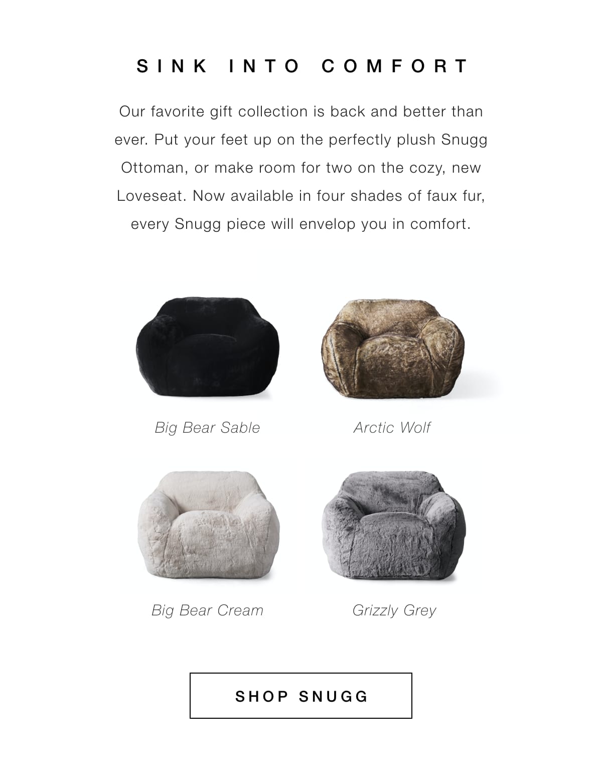 Arhaus discount fuzzy chair