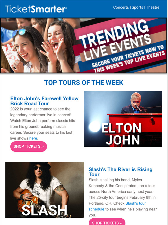 Elton John, Slash, and Brandi Carlile plot new tours 