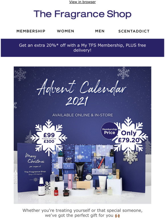 The Fragrance Shop THE ultimate advent calendar Milled