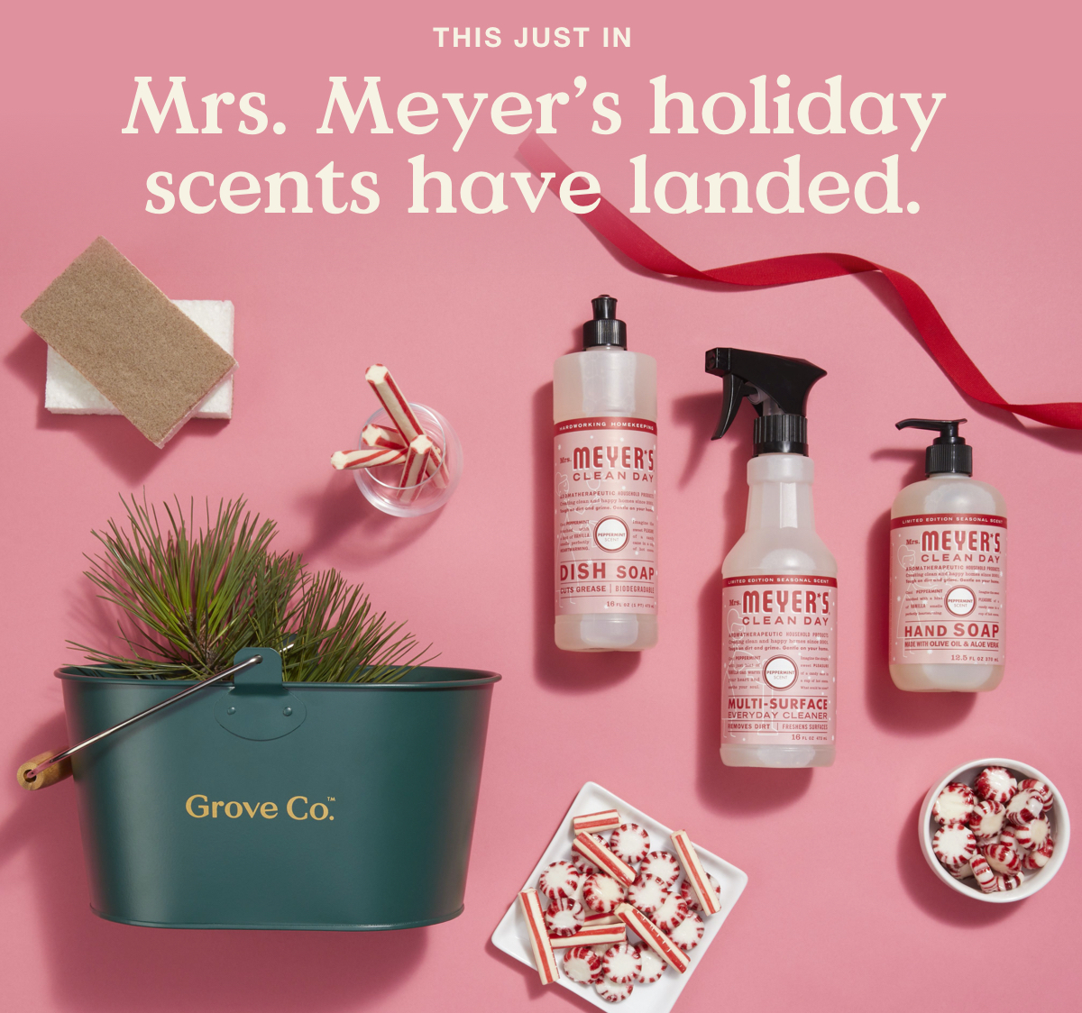 Grove Collaborative Hello, free Mrs. Meyer's holiday candle Milled