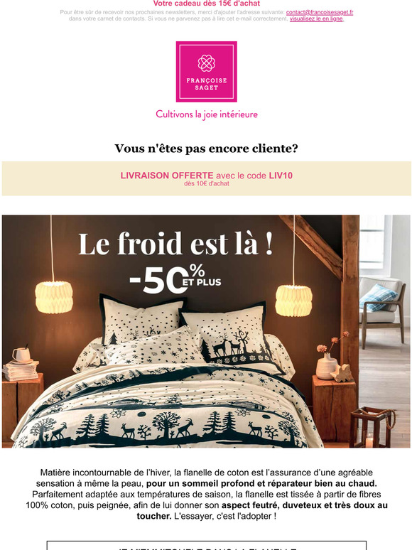 vnement flanelle ! Des prix doux pour se rchauffer !
