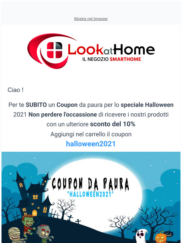  Speciale Halloween  uno sconto da PAURA!