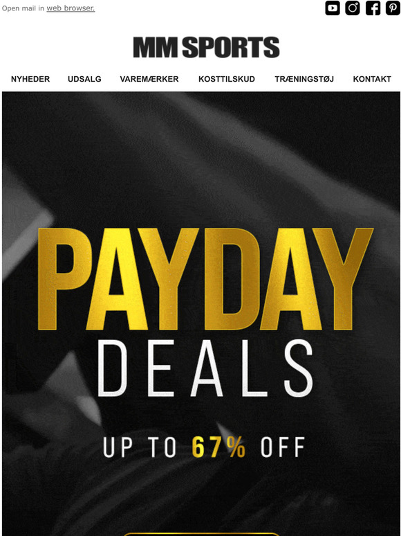 We are live!  PAYDAY DEALS!