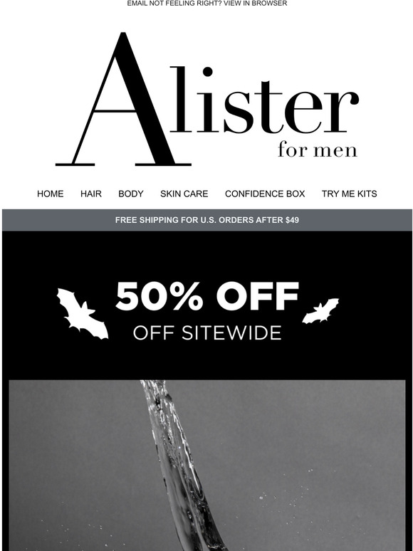 Scary Good Deals: 50% OFF Sitewide