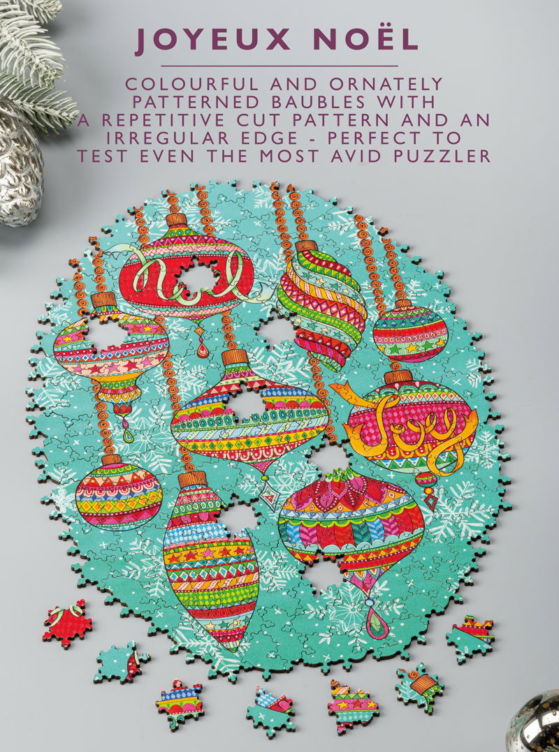 Joyeux Noel adult wooden jigsaw puzzle
