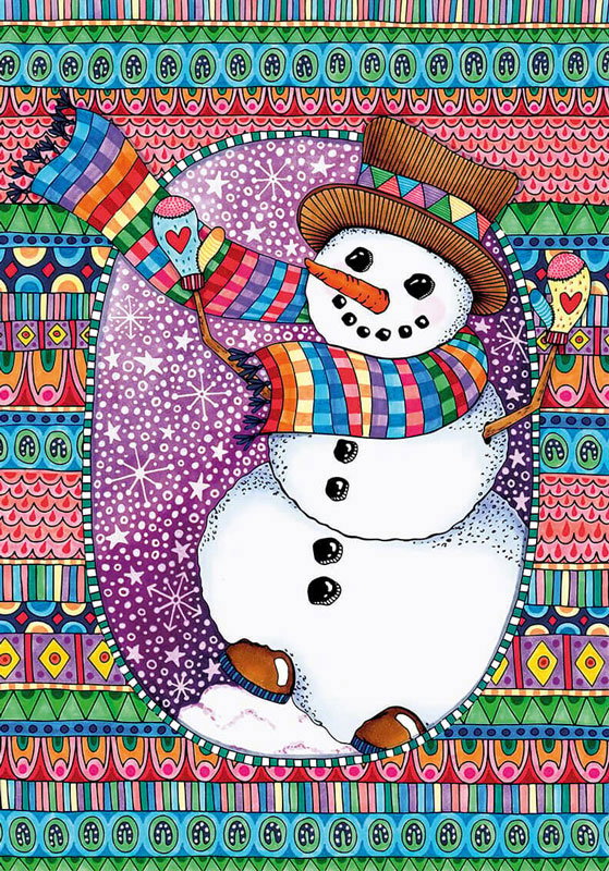 Happy Snow Days wooden jigsaw puzzle