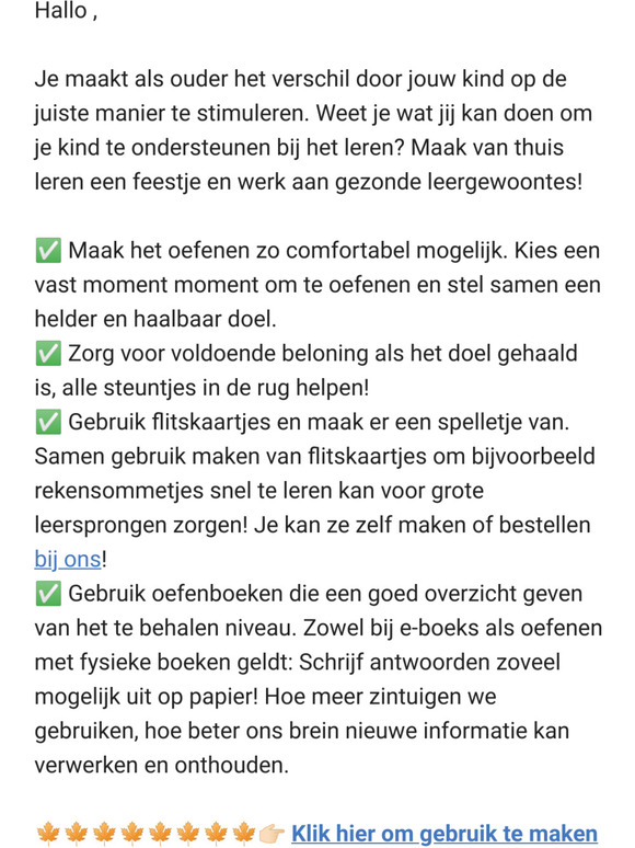 Hoe ondersteun je jouw kind bij het leren? [Nog 2 dagen HERFSTACTIE]