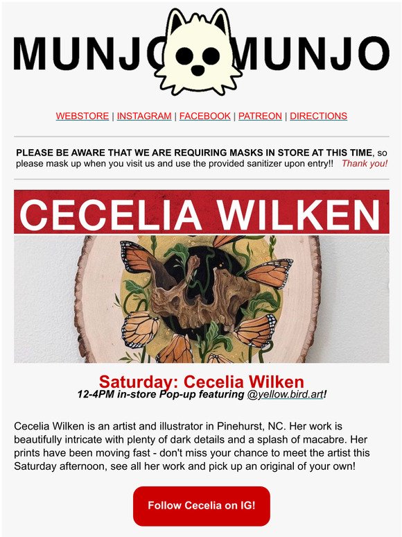 Saturday: Cecelia Wilken In-Store