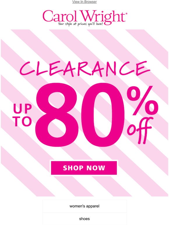 Dr. Leonard's Healthcare/Carol Wright Gifts: CLEARANCE IS HERE